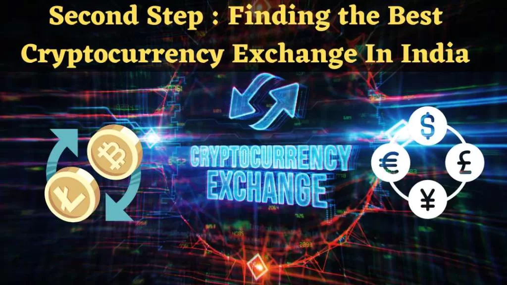 Second Step Finding the Best Cryptocurrency Exchange In India CryptoWini