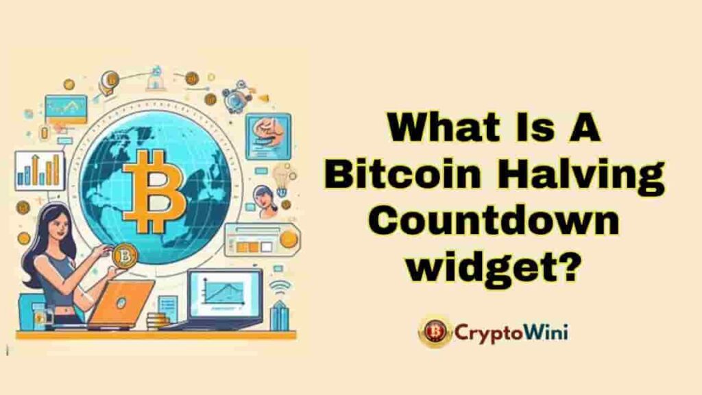 What is a Bitcoin halving countdown widget