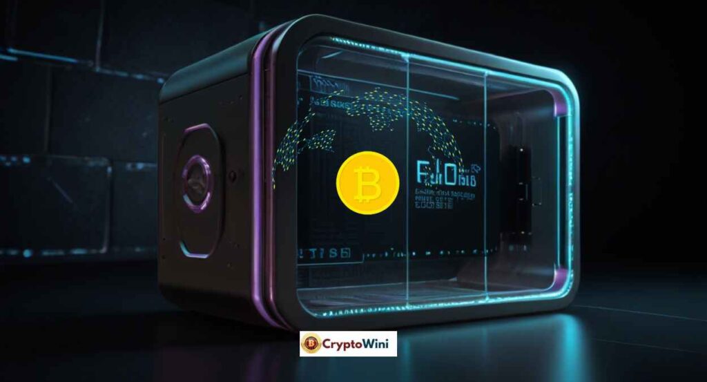 A futuristic image of a secure digital wallet