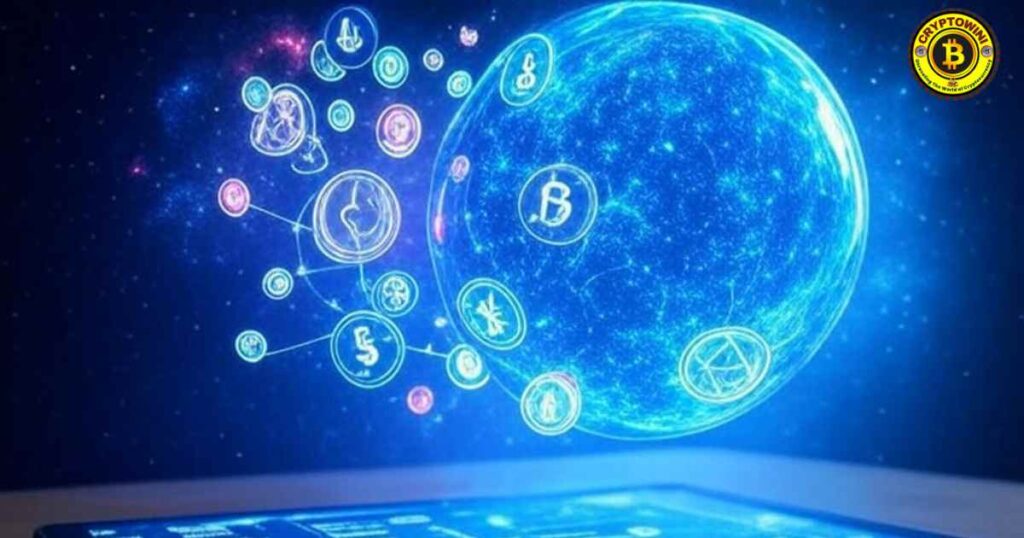 Decentralized finance network managed by AI entities